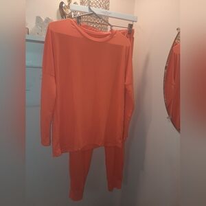 🐆Orange Long Sleeve Top and Pants Set